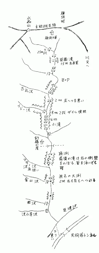 水晶谷遡行図