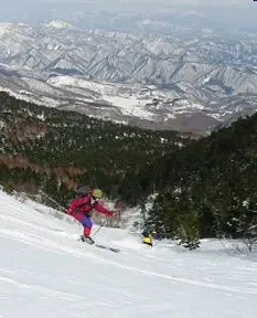 家形のコルから下る