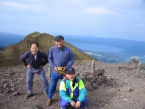 秋田駒ヶ岳頂上にて