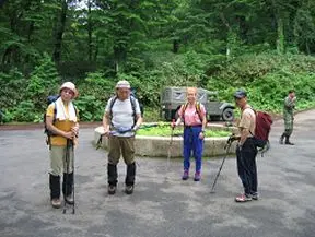 大滝野営場から出発